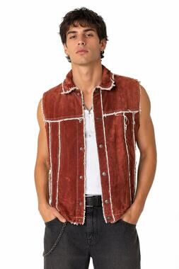 Vintage Y2K Wilsons M. Julian Distressed Leather Vest XL
